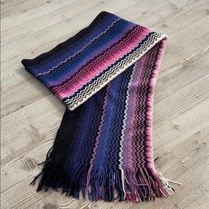 Missoni Scarf Chevron Zig Zag Purple Multi—NWOT